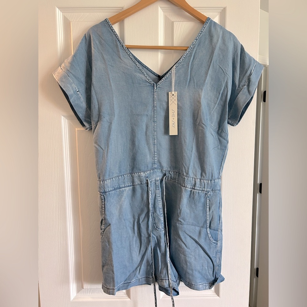 Chambray romper